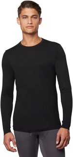 32 DEGREES Men's Lightweight Baselayer Crew Top | Long Sleeve | Form Fitting | 4-Way Stretch | Thermal - Image 4